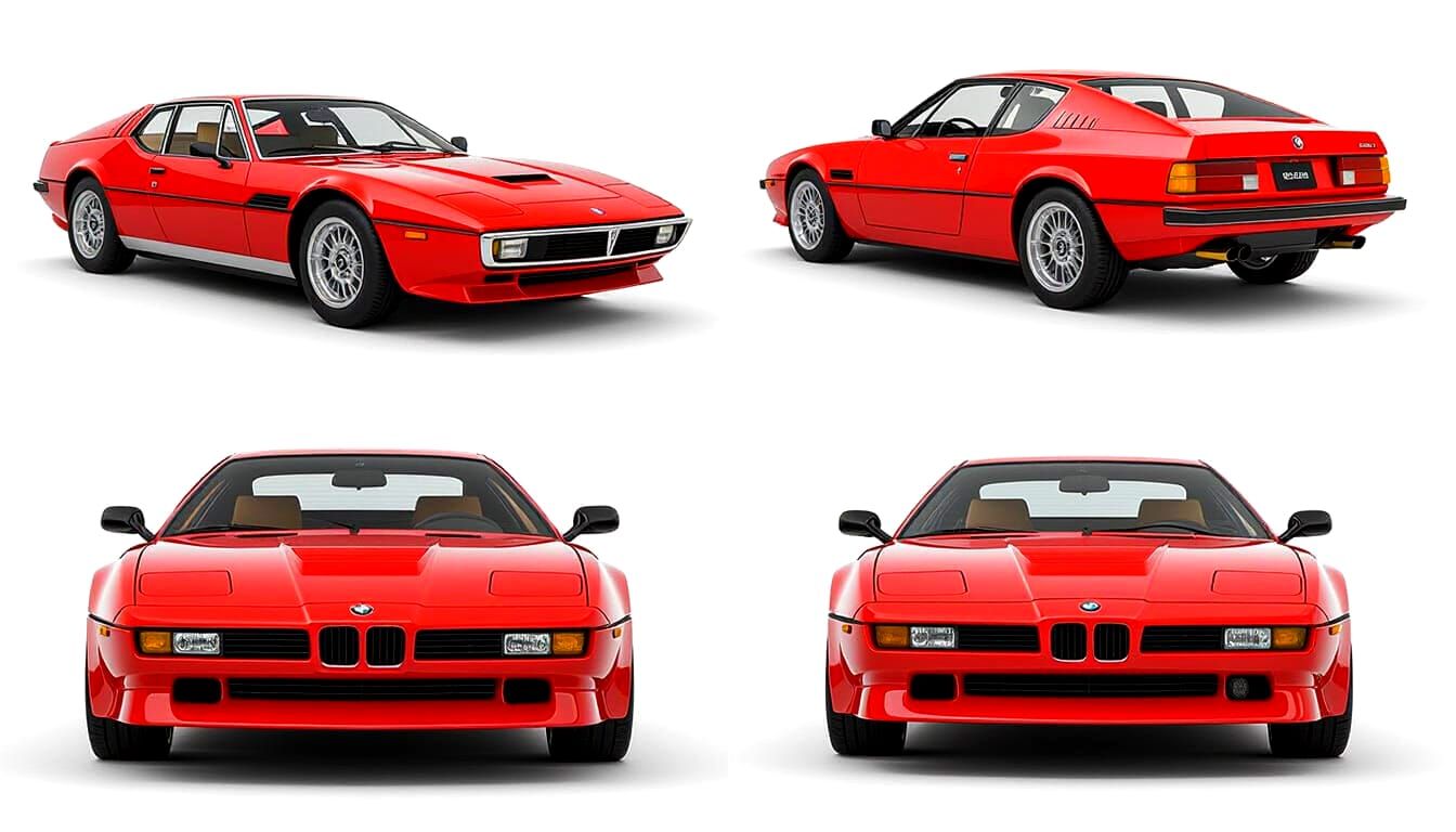 Modern GT Coupe Concept: Maserati & BMW Fusion in Oro Longch...