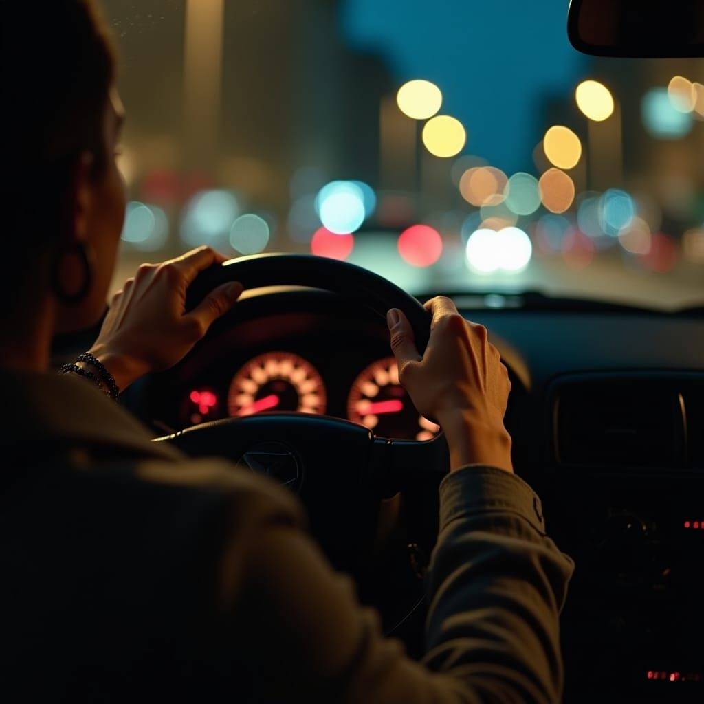 Grips the Wheel: A Cinematic Film Noir