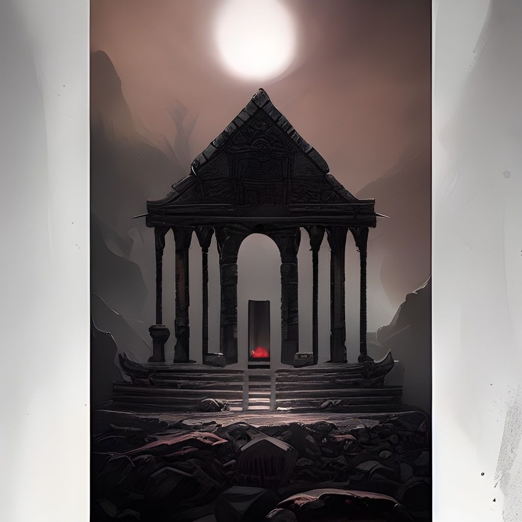 Sinister Ancient Demonic Temple of Black Stones