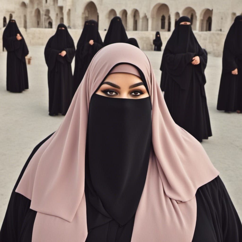 Woman in Niqab: Eyes Visible Only
