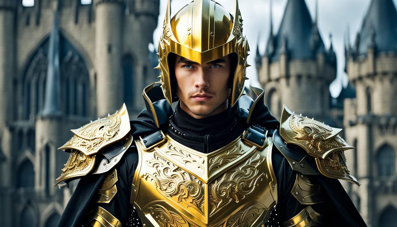 Futuristic Golden Knight