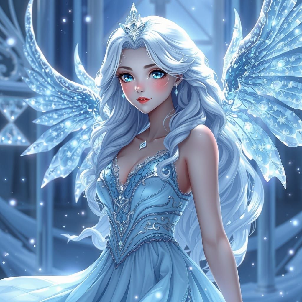 Crystal Palace Angeline in Shimmering Sapphire Hues