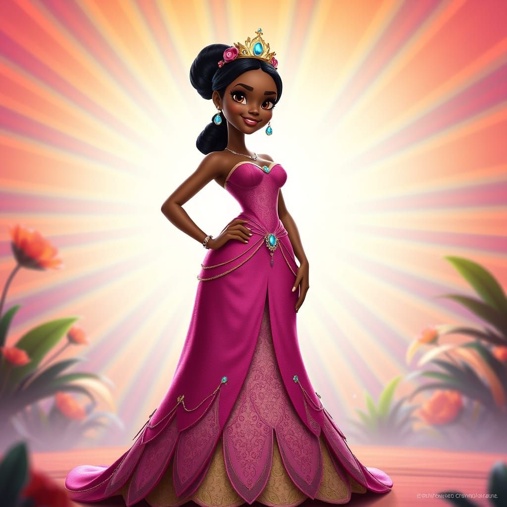 Confident Tiana Reigns in Vibrant 3D Reboot