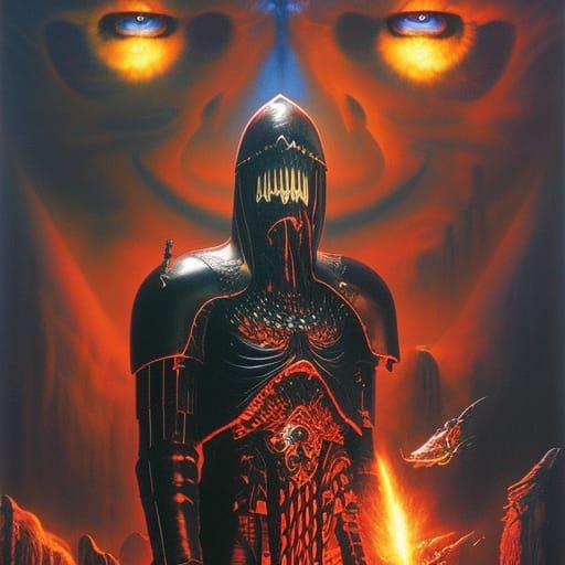 Blood Mad God of the Void: Epic Horror Art