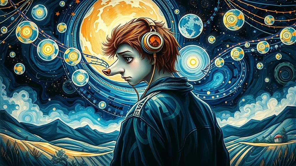 Badger Boy Dancing in Hip-Hop Fashion