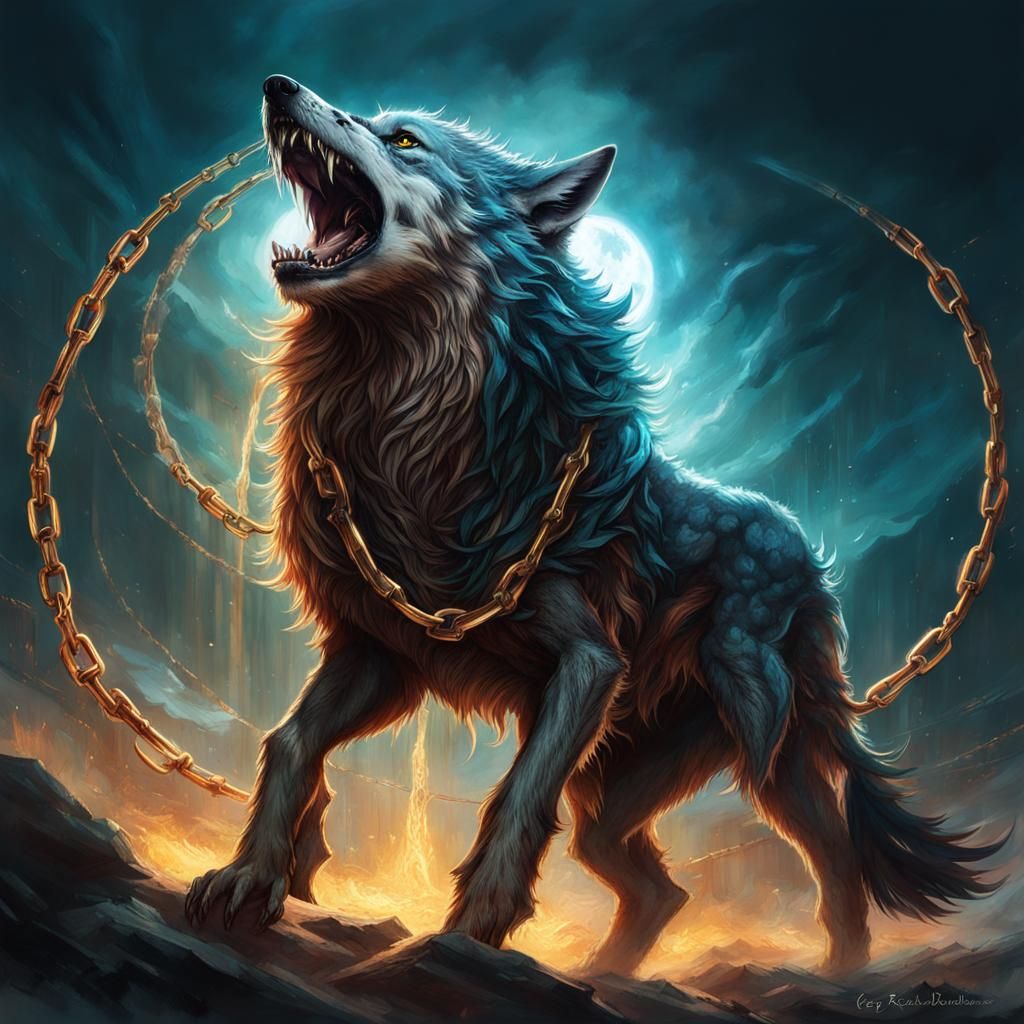 Fenrir: Monstrous Wolf Bound in Norse Myth
