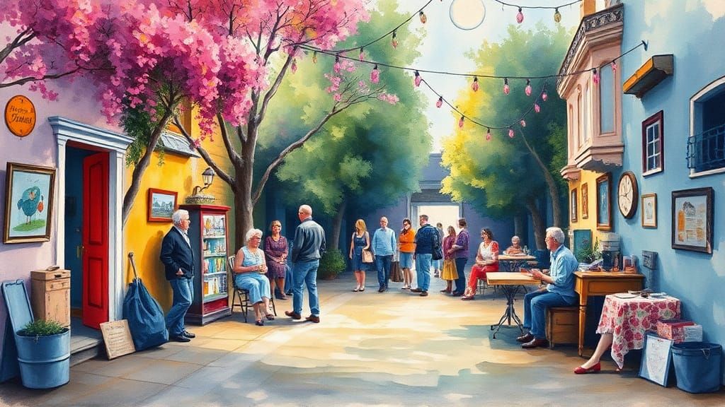 Colour Saturated Scene in Style of Butler and Williams