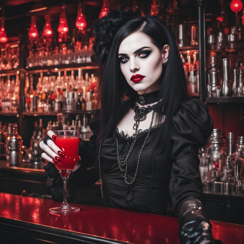 A Variation of a Theme: "Am i a goth drinking Bloody Mary. Or am i a vampire?