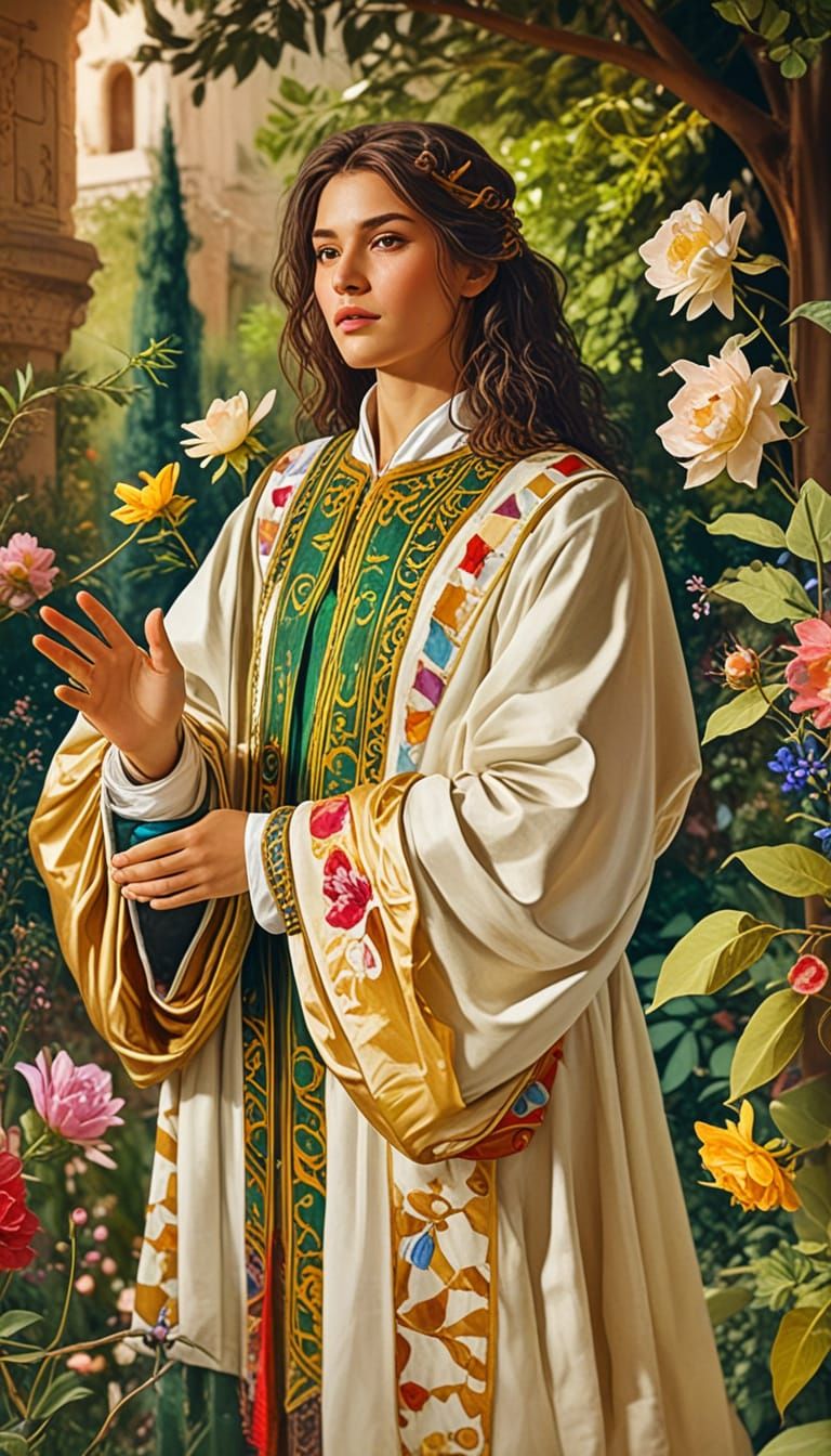 Surreal Dance on Ancient Walls: Fauvist Expressionism