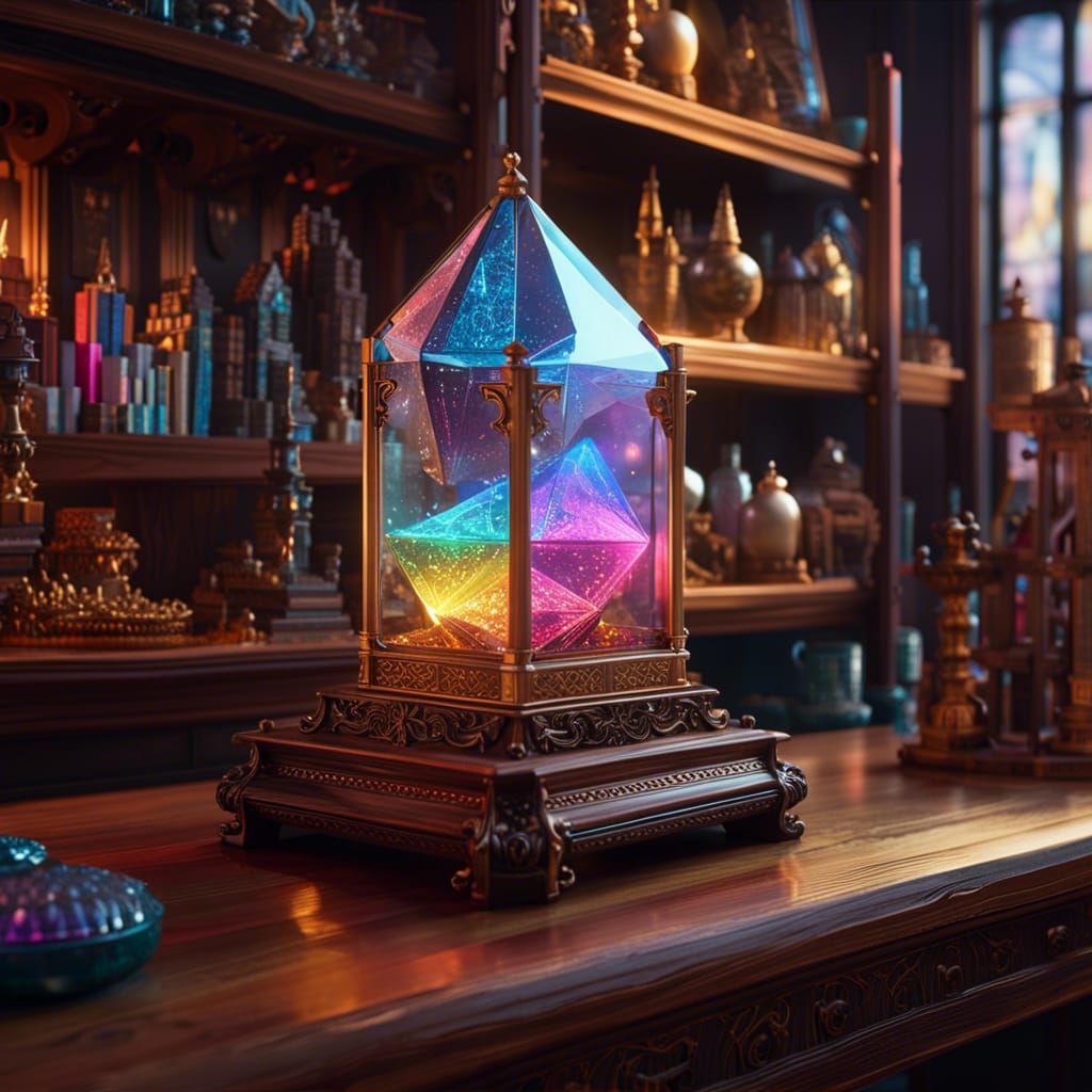 Dichroic Prism with Fantasy Shop Interior