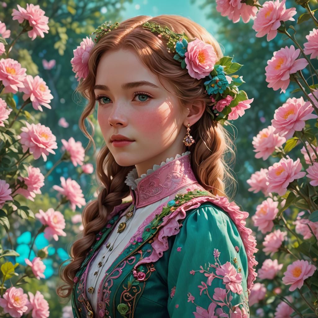 Trendy Anne of Avonlea in Dreamlike Digital Art