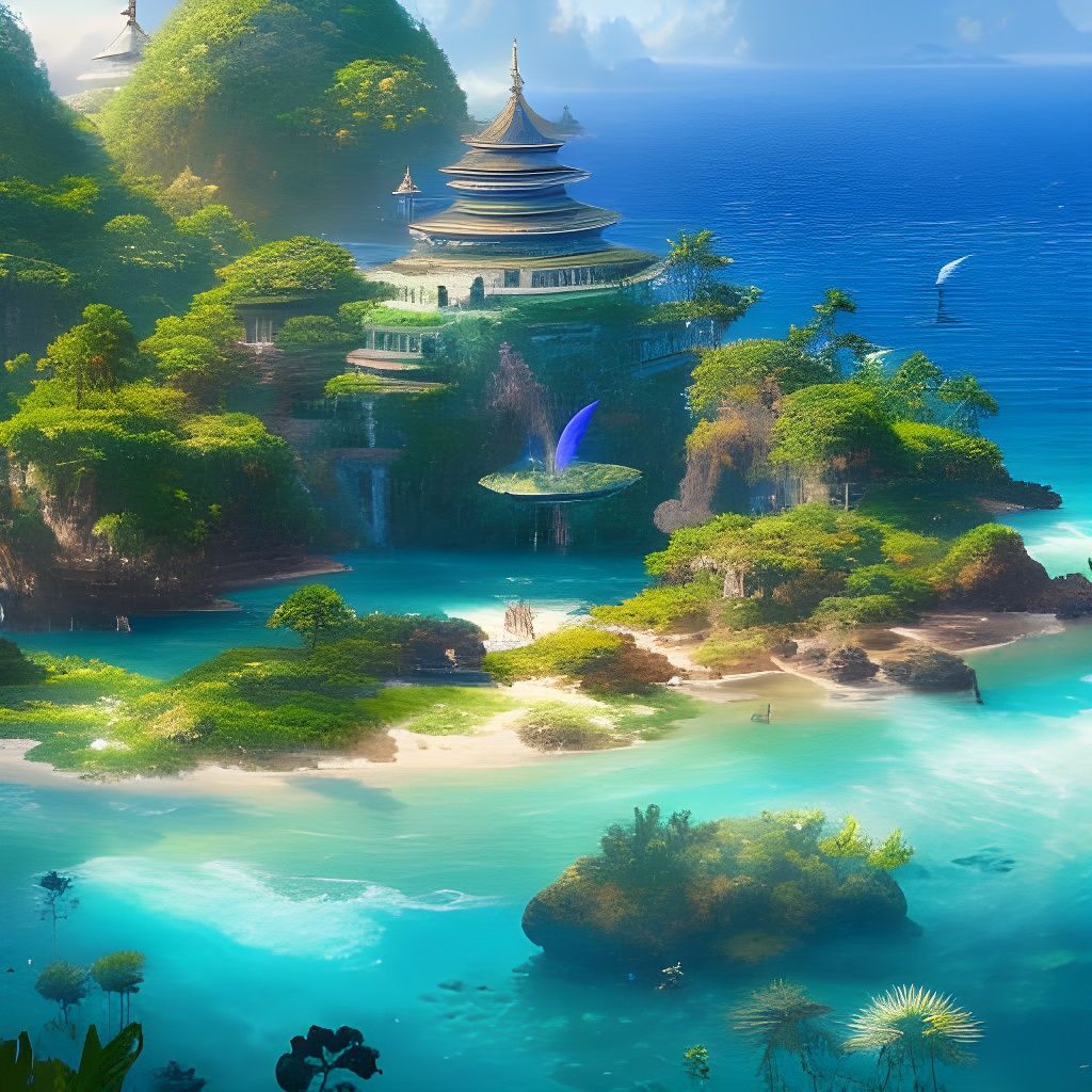 Island Goddess Anime Key Visual by Studio Ghibli