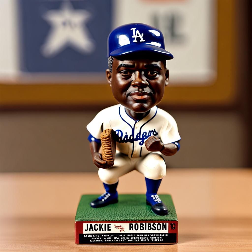 Jackie Robinson Bobblehead Figurine