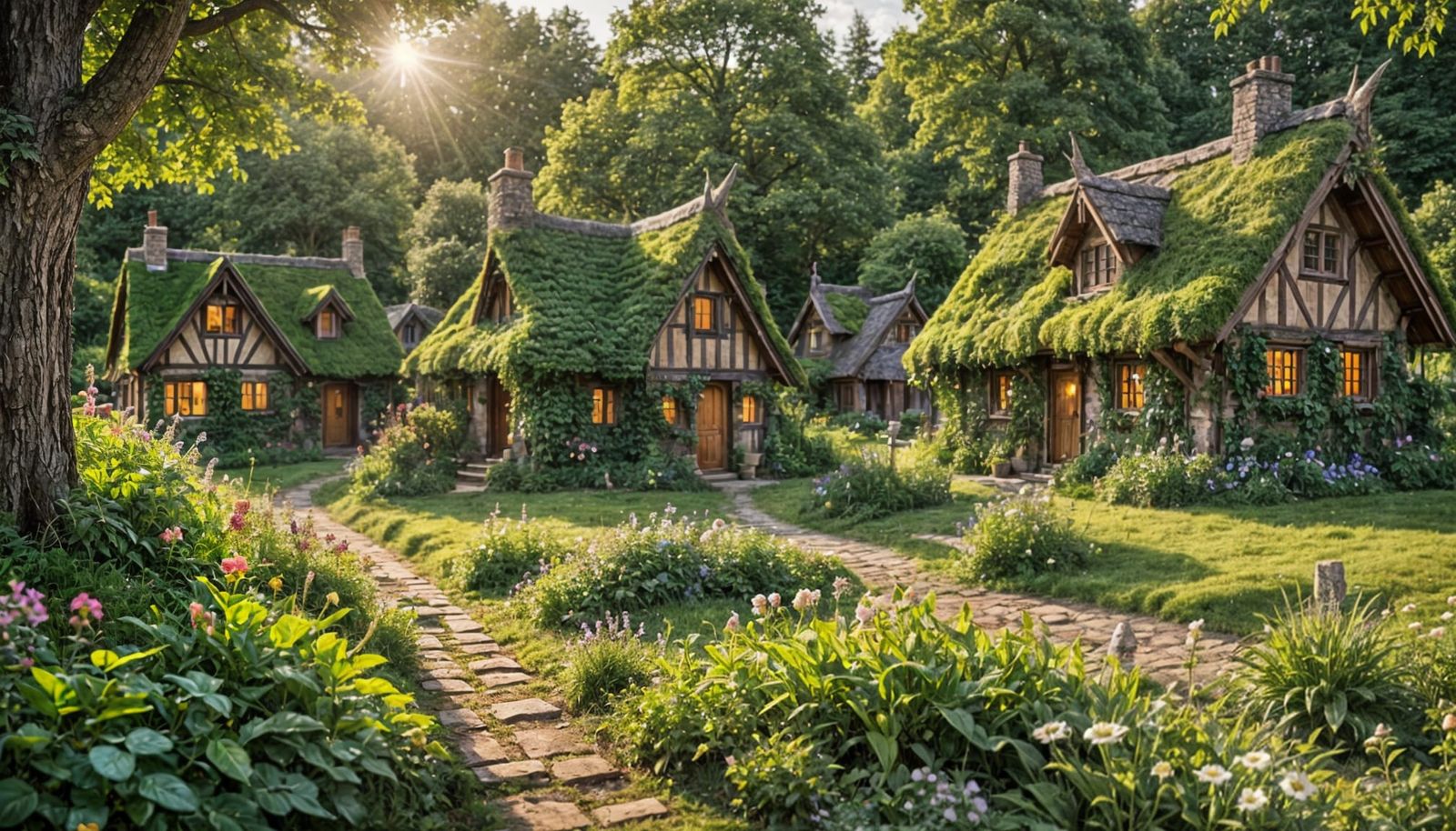 Enchanting Elven Village: Fantasy Landscape Photography