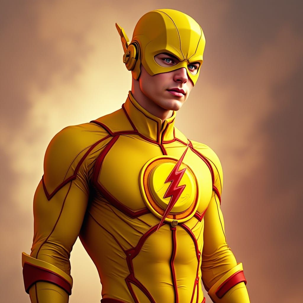 Reverse Flash in Yellow with Red Trim