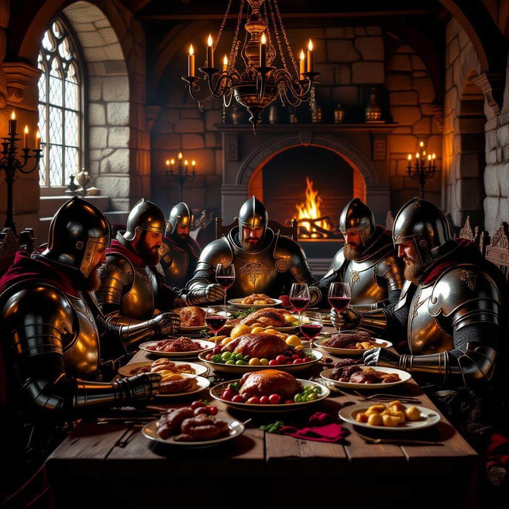 Medieval Knights Feast in Grand Hall
