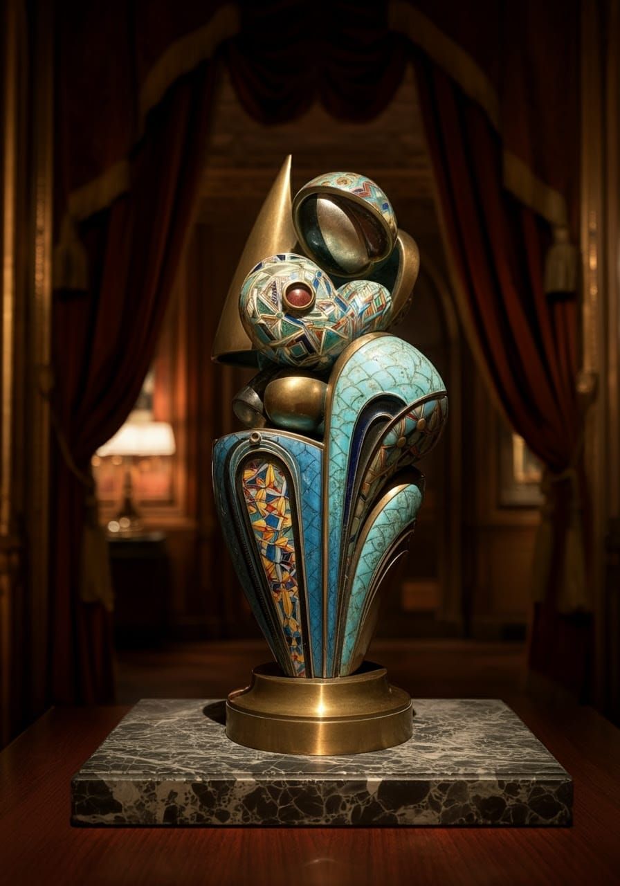 Elegant Art Deco Sculpture in Modern Fine Art Photography
