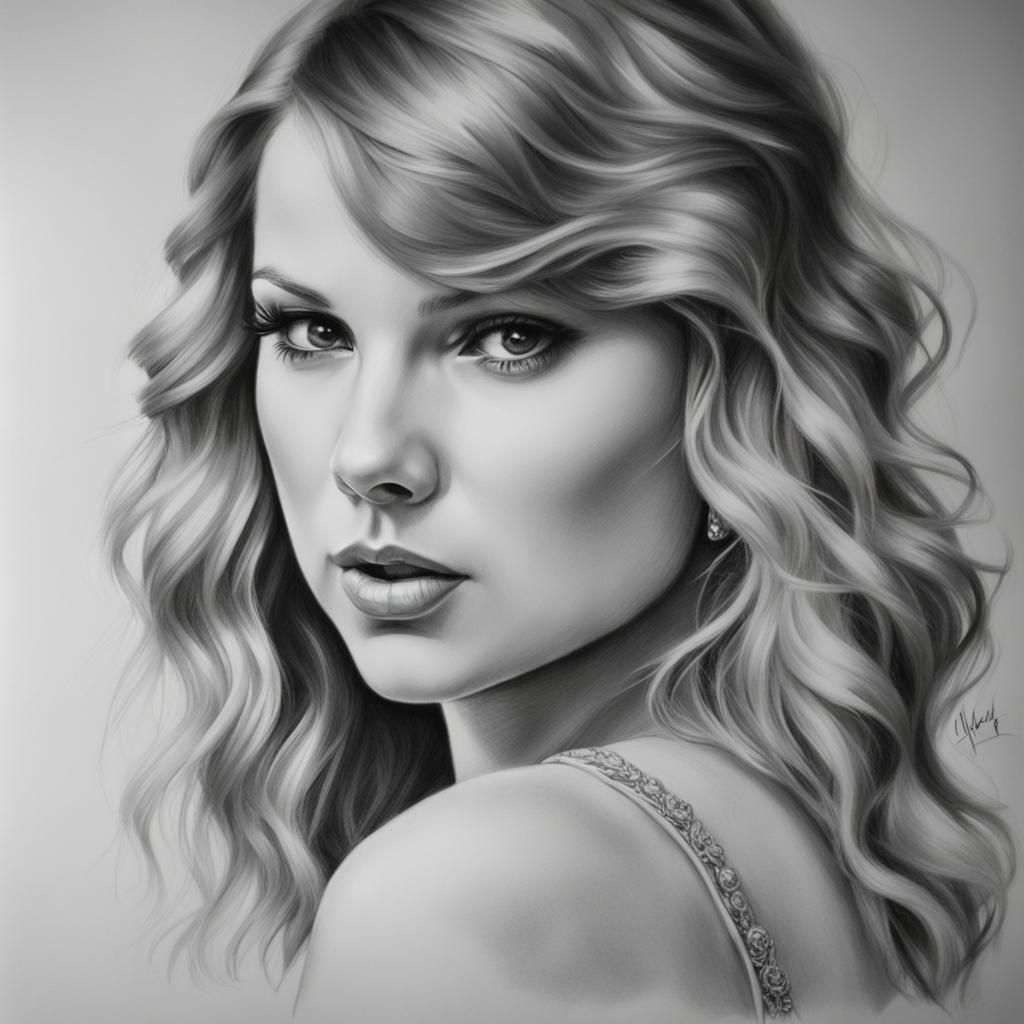 Detailed Pencil Sketch Portrait