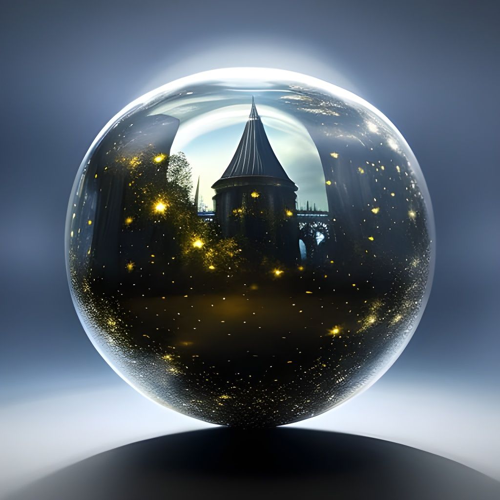 Epic Historical Masterpiece in an Ornate Glass Sphere