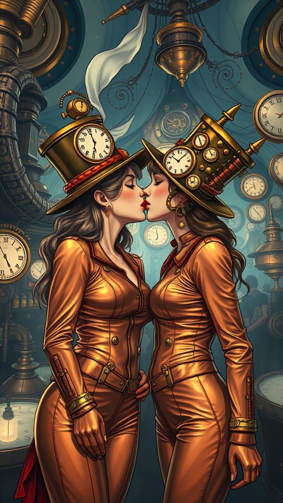 Steampunk Kiss: Women in a Colossal Nightclub