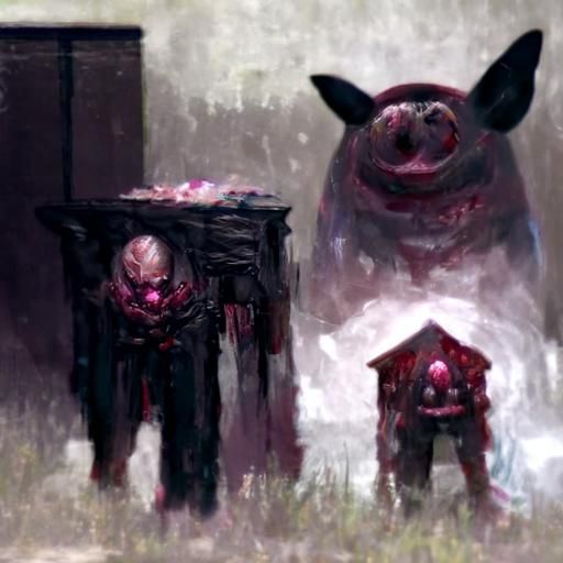Sinister Pigmen Stand Before House of Meat