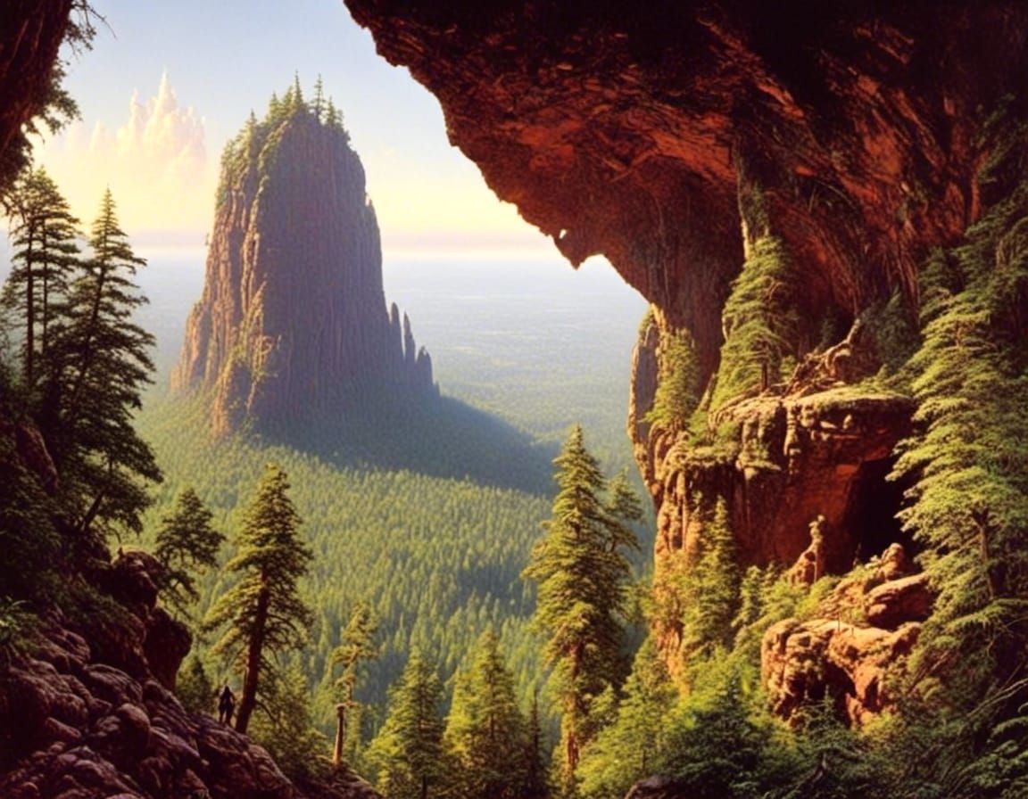 Ancient Giant's Refuge Overlooks the Endorian Wilderness in ...