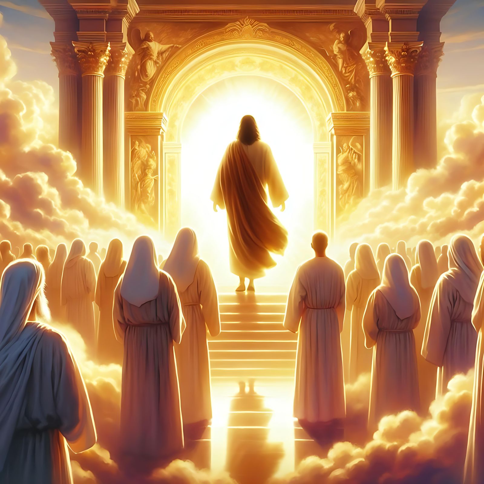 Heaven's Golden Gate: A Digital Matte Painting