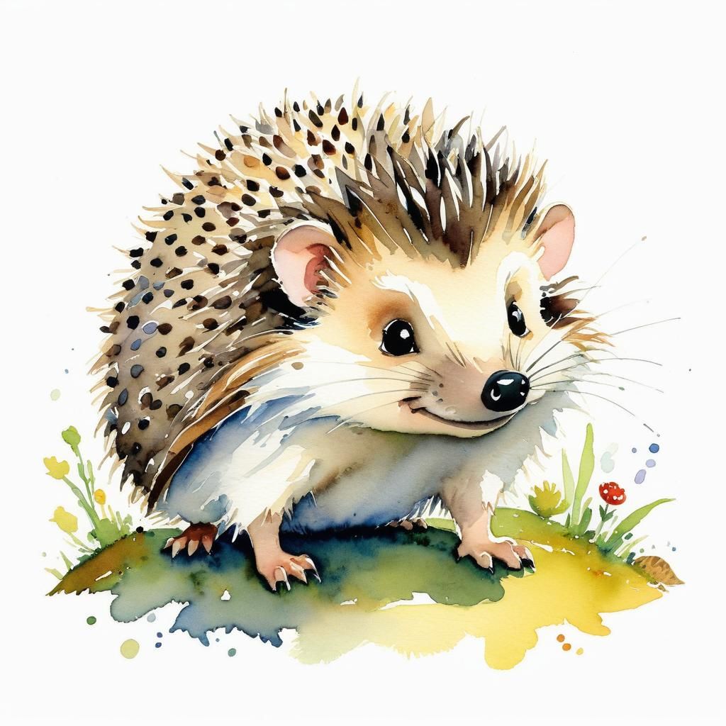 Chibi hedgehog illustration by Per.