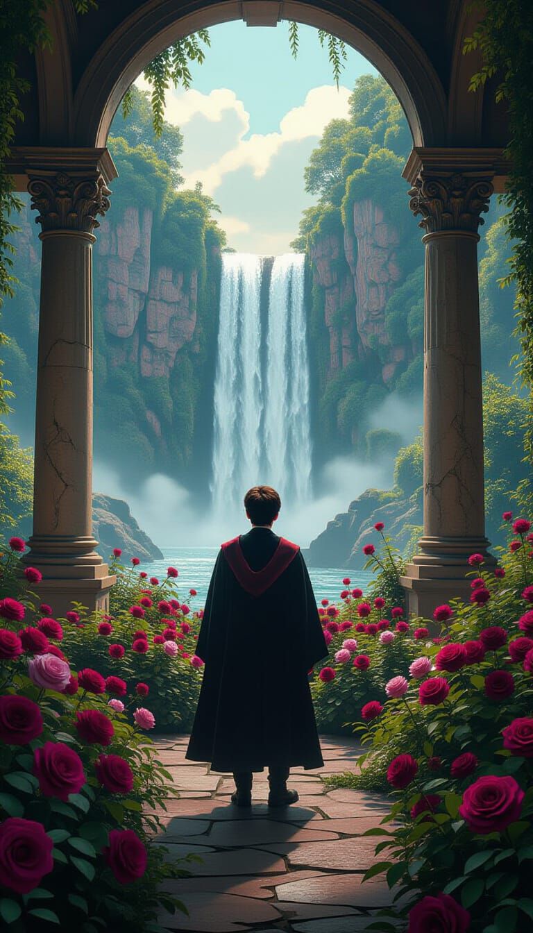 Harry Potter in Cyberpunk Rose Garden