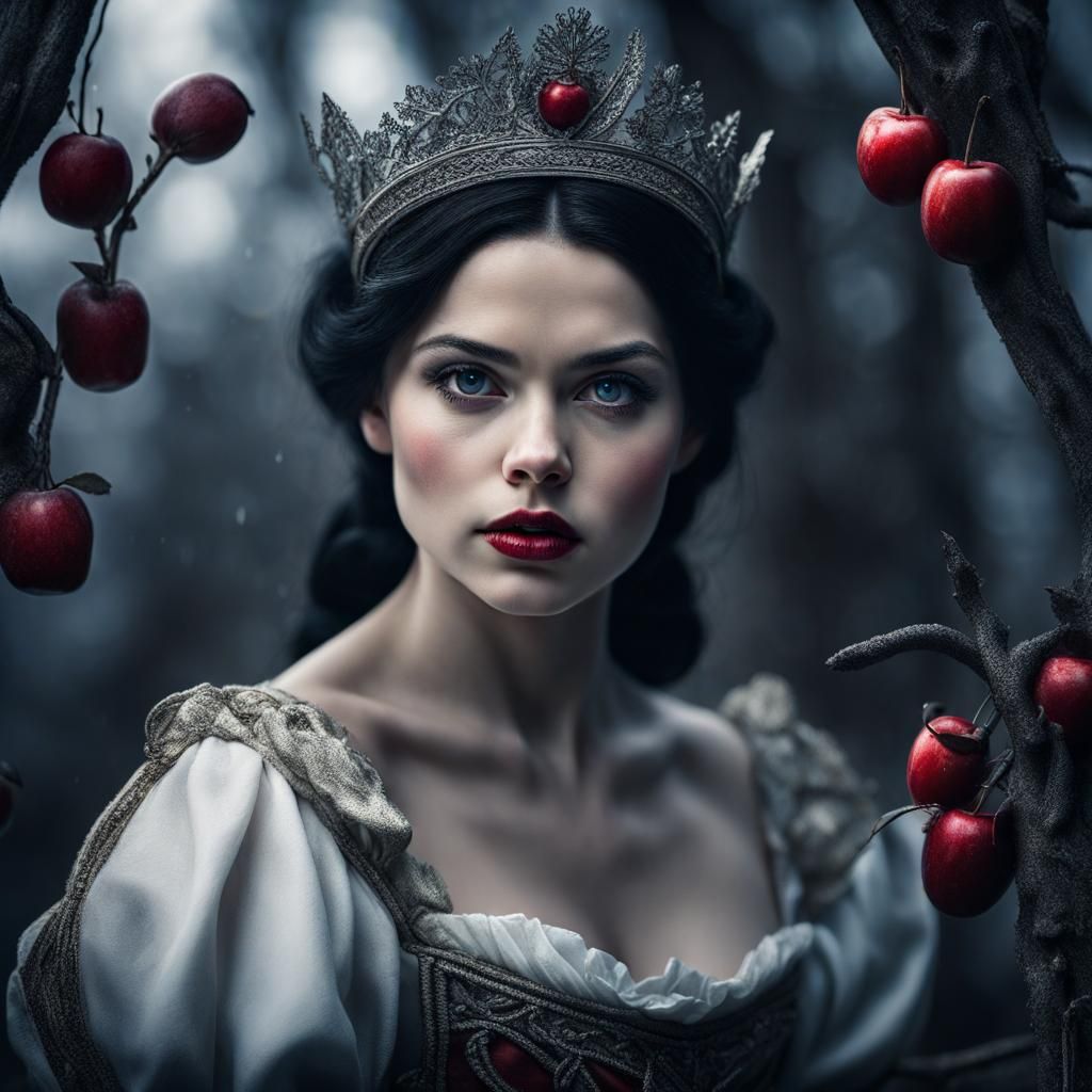 Hyperrealistic Snow White with Intricate Details
