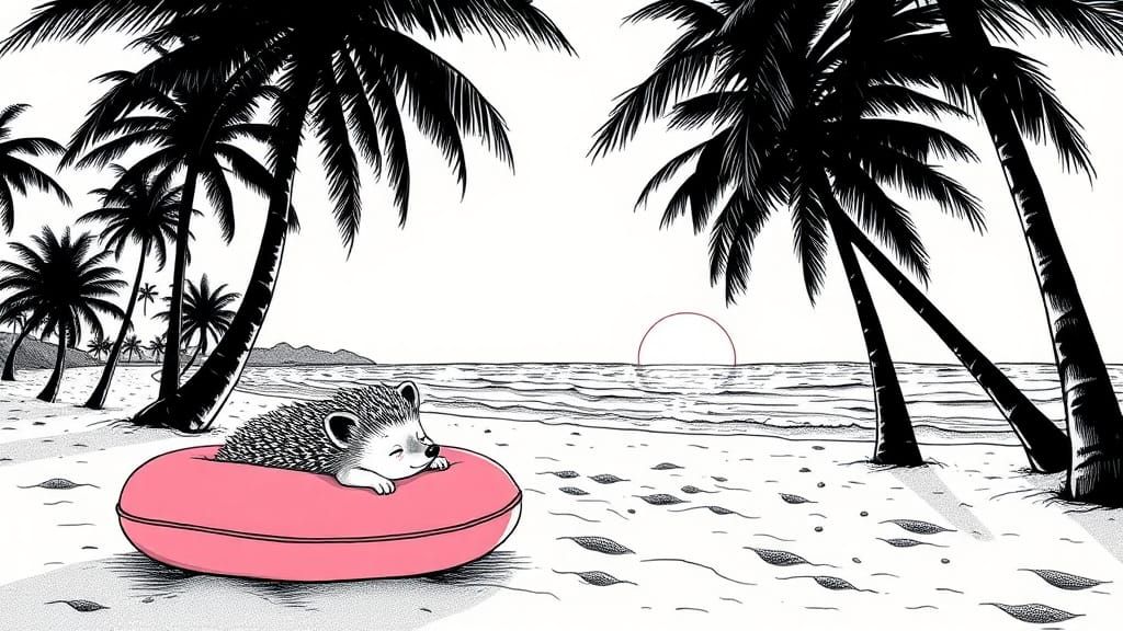 Inktober'24 AI Edition: Horizon