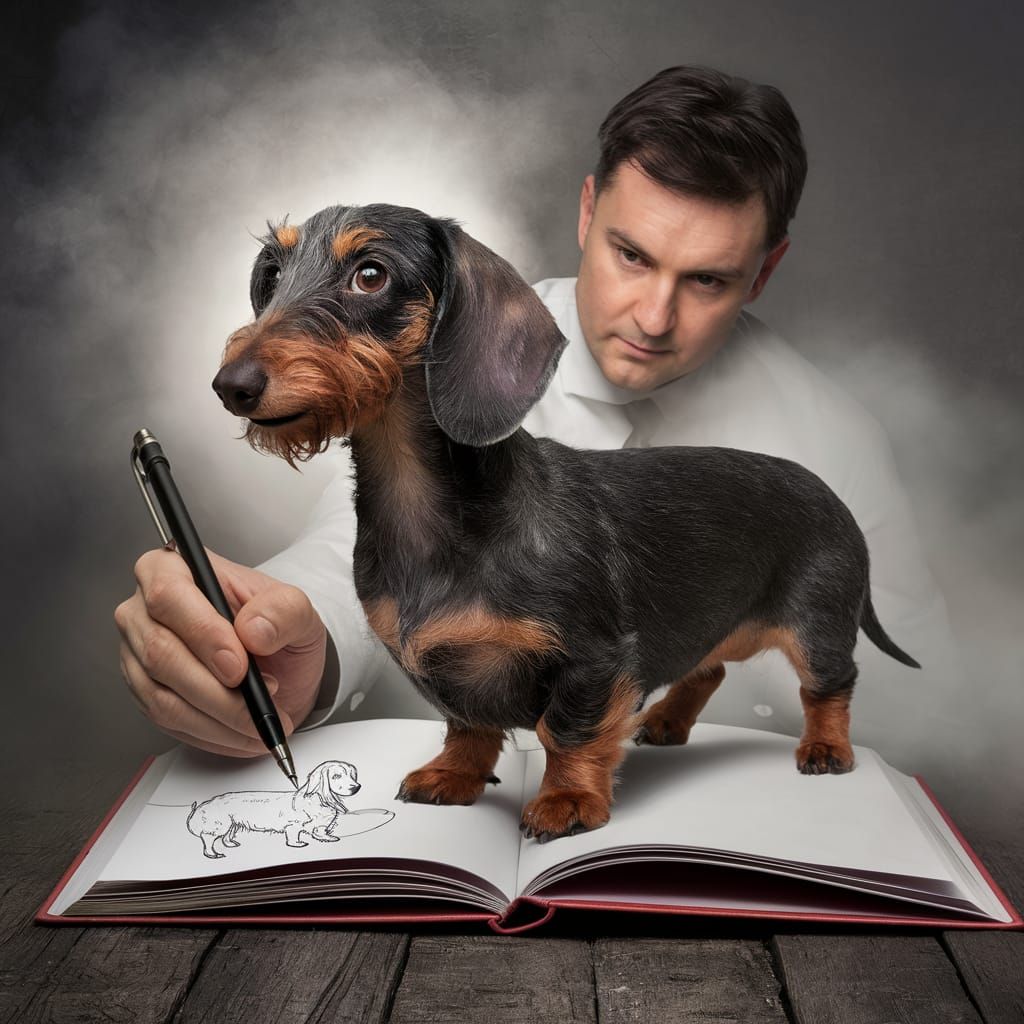 Image: We are painting a dog.  3