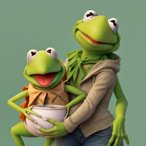 Kermit the Frog Digital Illustration