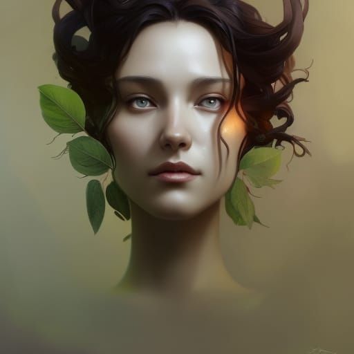 Four Seasons Tree, Hyperdetailed Digital Art