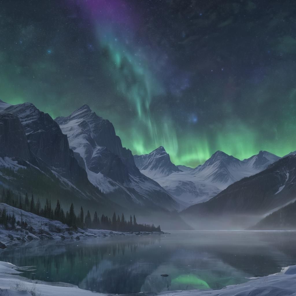 Winter Wonderland in Majestic Mountains