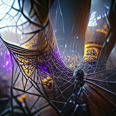 Spider Web of Legs: Dark Fantasy Concept Art