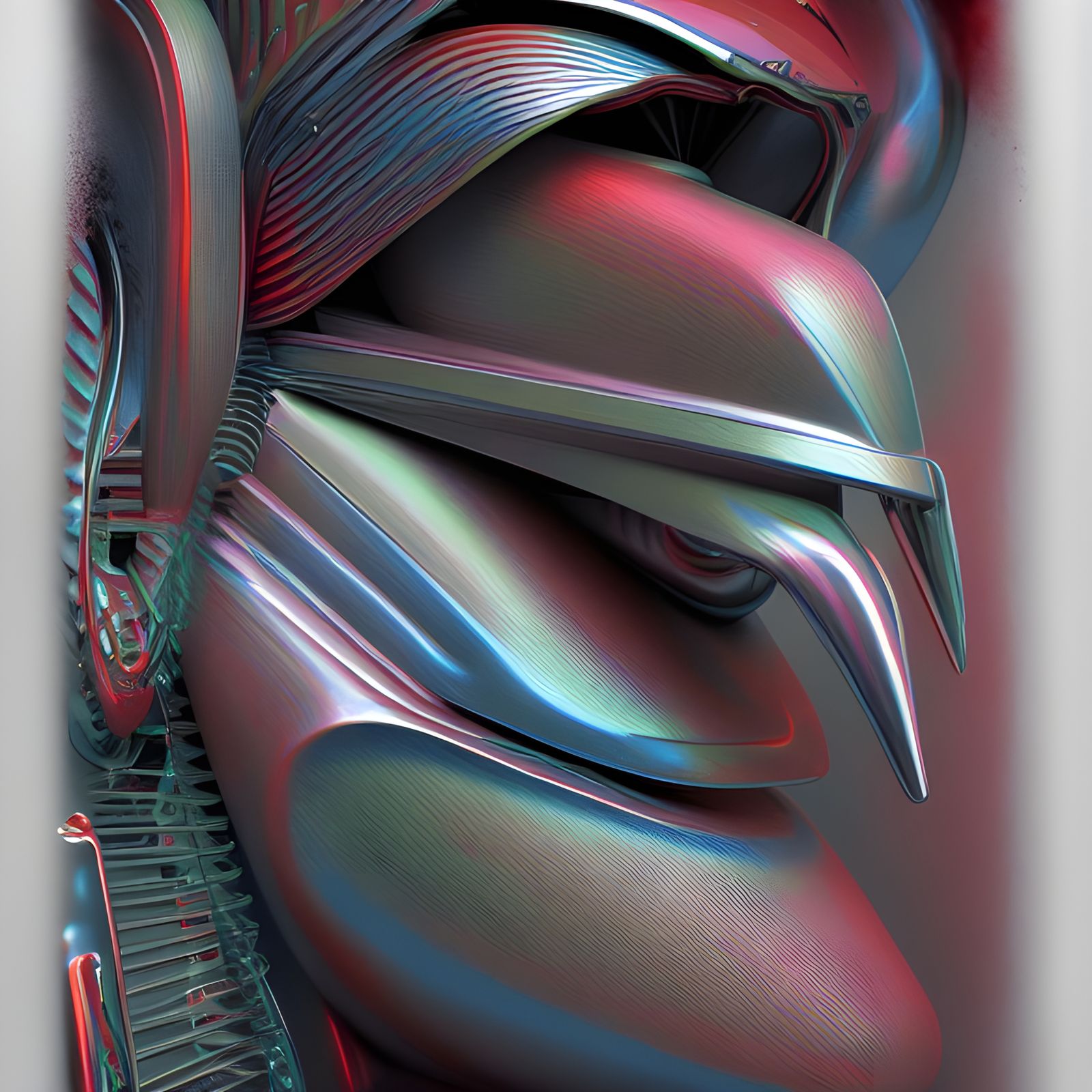 Detailed Motorcycle Rear View in Hyperrealistic Style