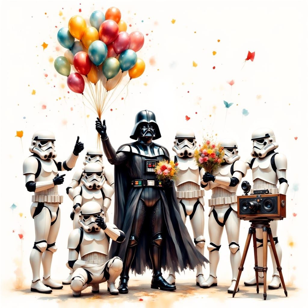 Darth Vader's Day Off: A Humorous T-Shirt Design