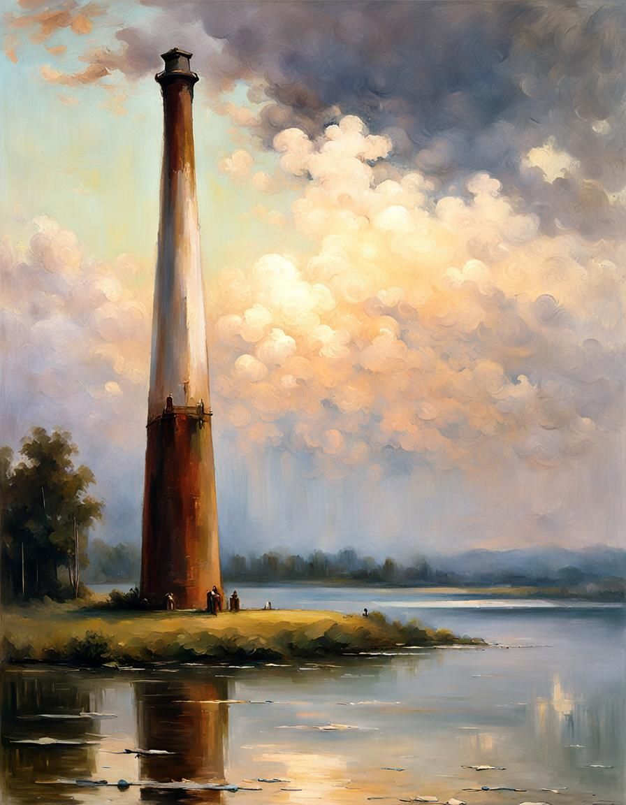 more than one Smokestack, repeating shapes and patterns, ove...