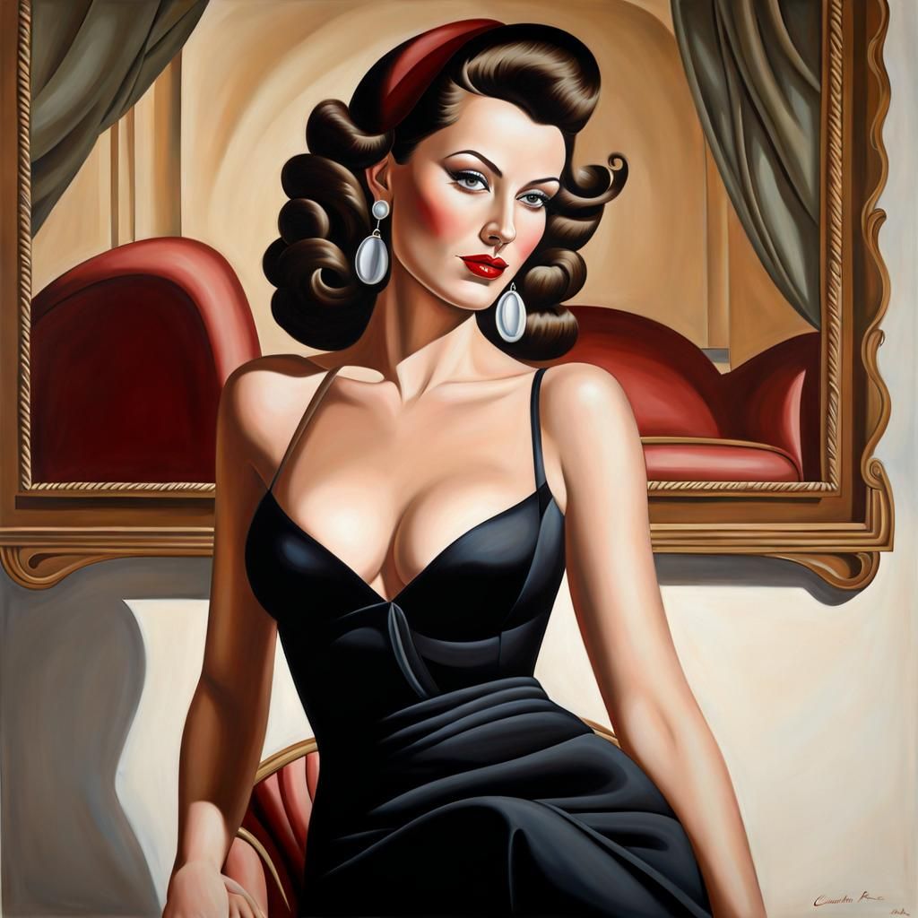 Painting, style of Catherine Abel