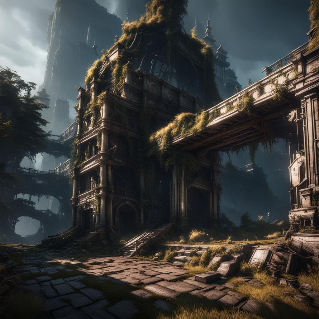 Epic 3D Blight Scene in 8K