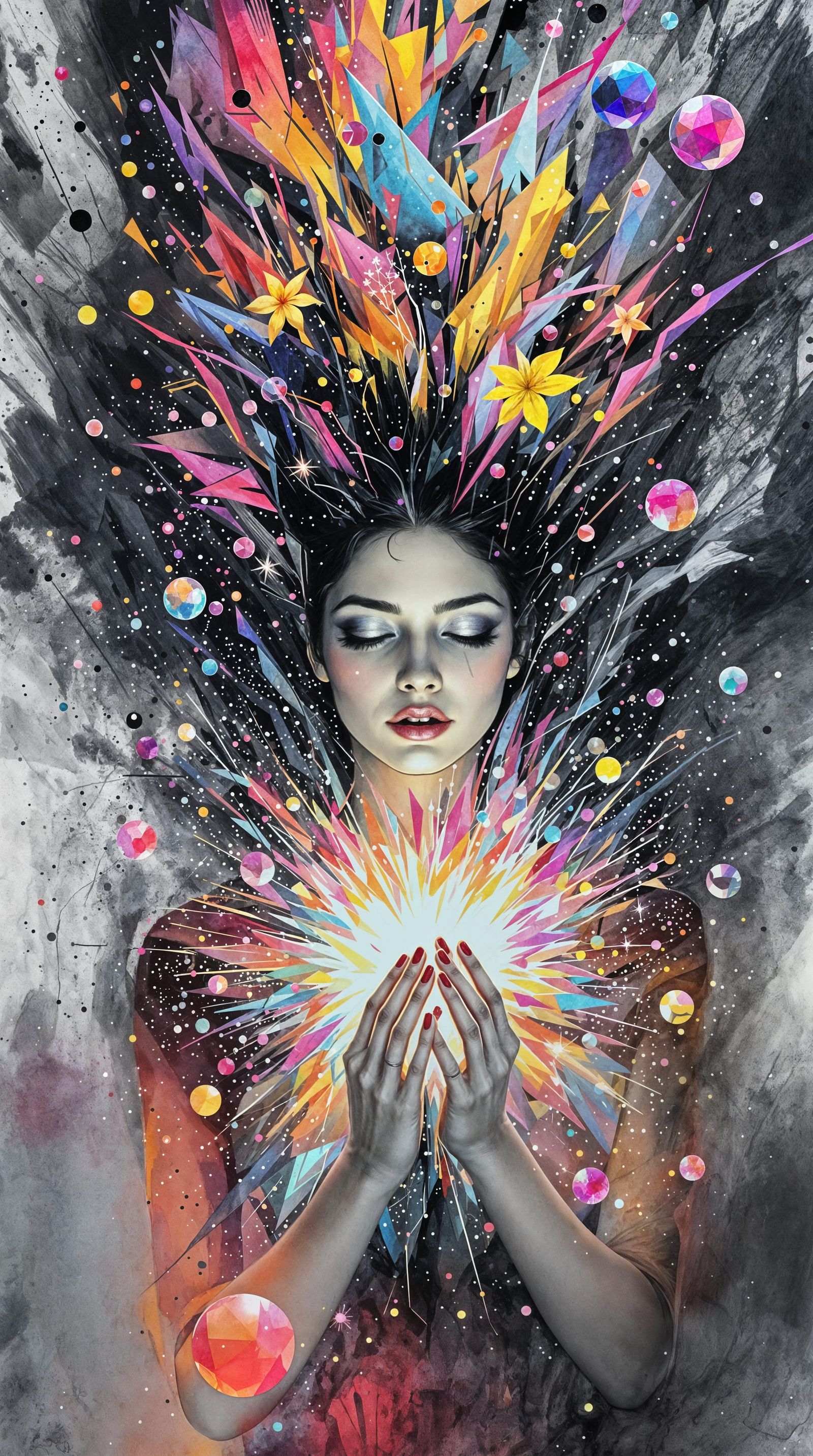 Flower of Freedom in Vibrant Prism