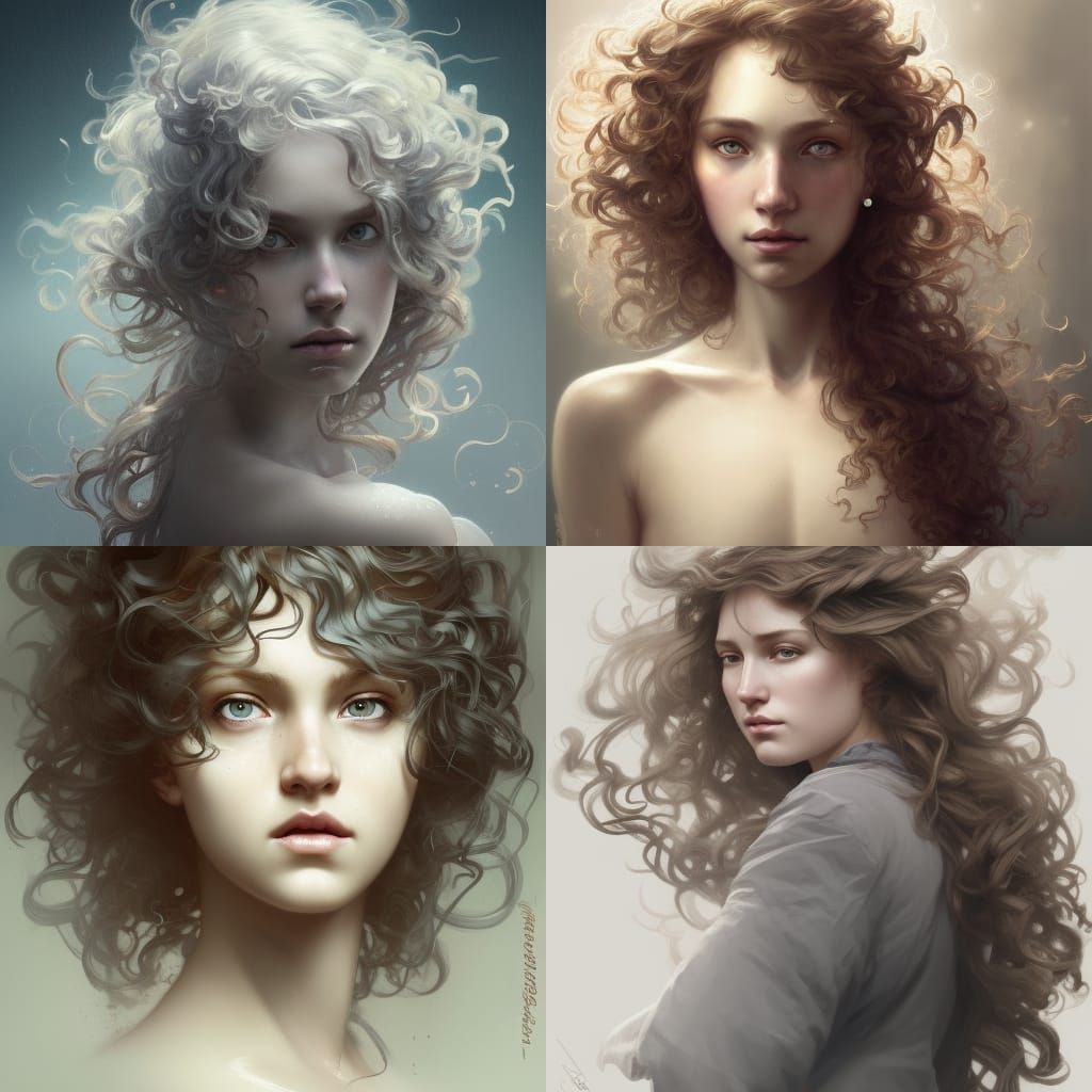 Blond Girl Portrait with Dynamic Lighting