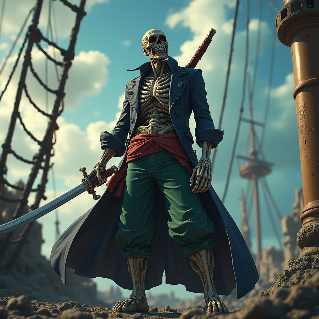 Zoro, Undead Pirate, Stands on the Thousand Sunny