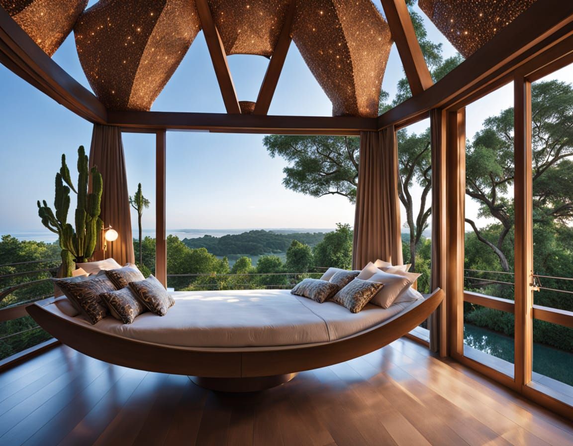 Surreal Treehouse Abode in a Gigantic Tree