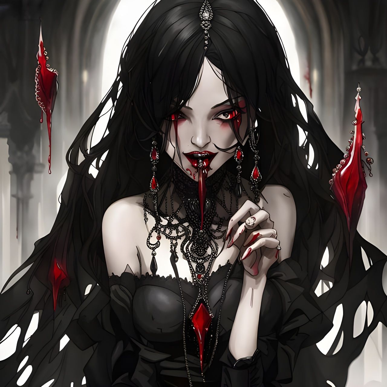 Sharon, vampirella supreme!