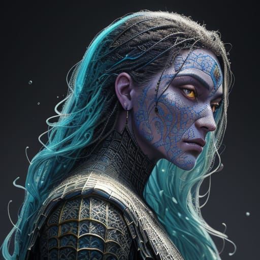 Intricate Spiderweb Objects in Vibrant Fantasy Art