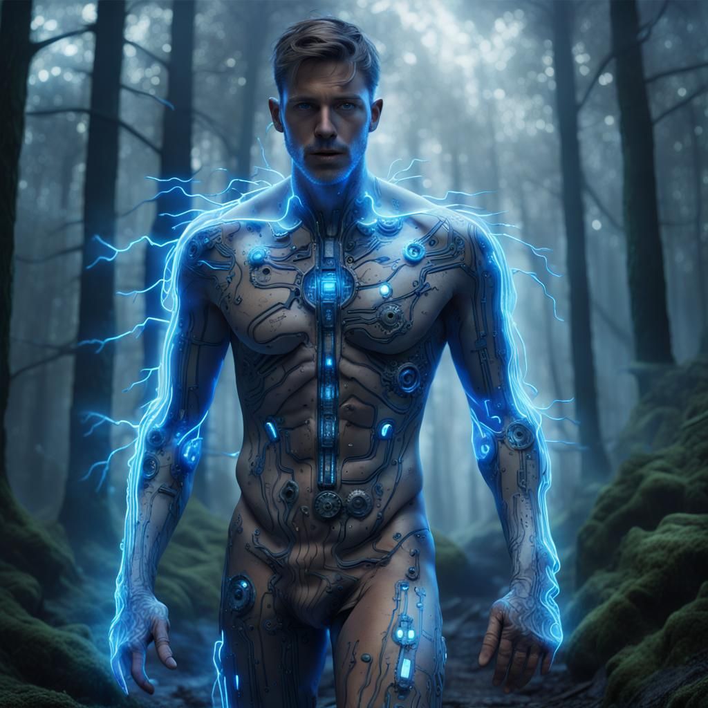 The Many Layered Man in Mystical Forest