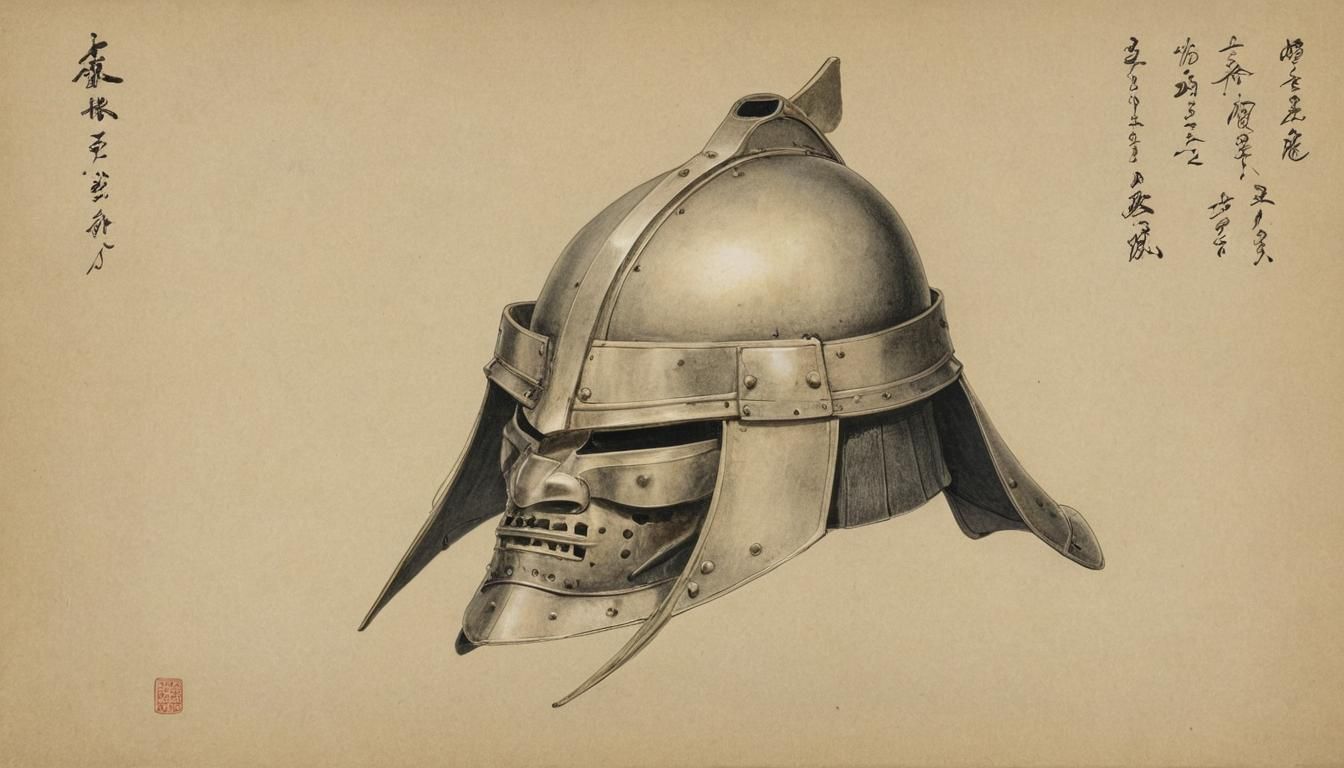 Samurai Kawari Kabuto Helmet from the Muromachi Period
