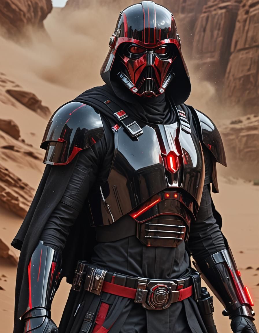 Star Wars Sith Scoundrel in Cyberpunk Style